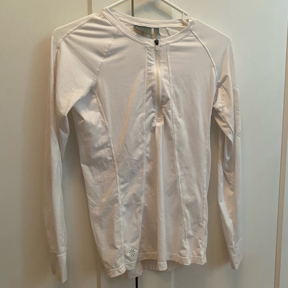 athleta long sleeve white